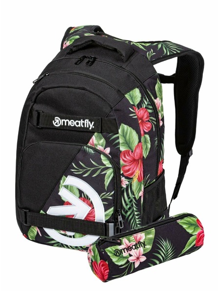 Meatfly Meatfly batoh Exile Tropical Black 24 L | Černá | Objem 24 L
