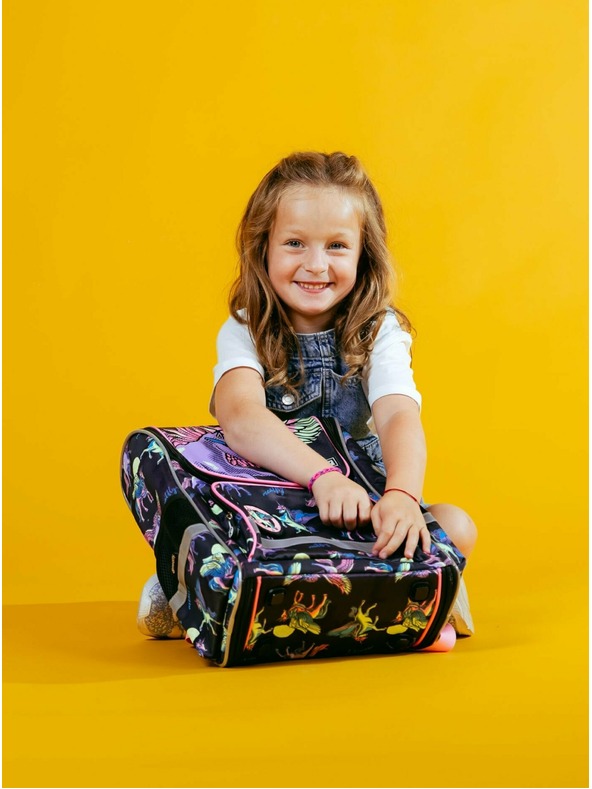 Meatfly Meatfly školní aktovka Alex Black Unicorn