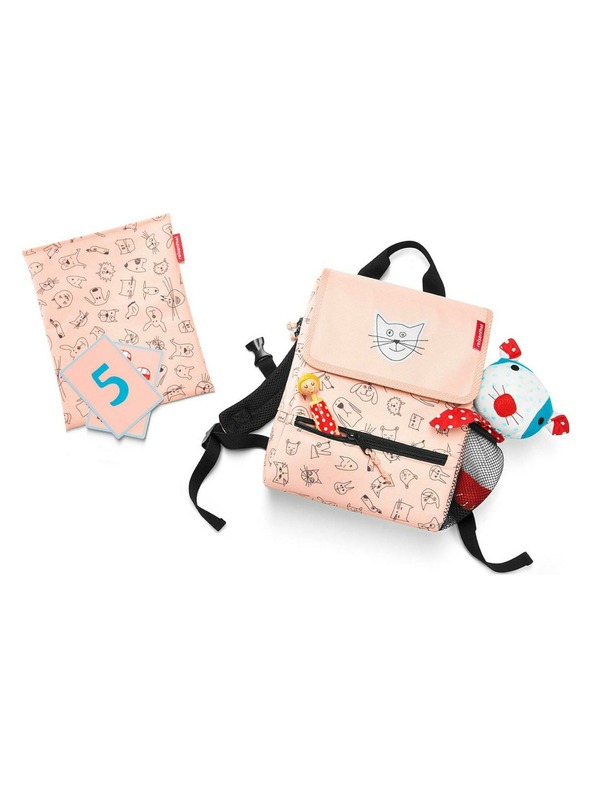 Reisenthel Batoh Reisenthel Backpack Kids Cats and dogs rose