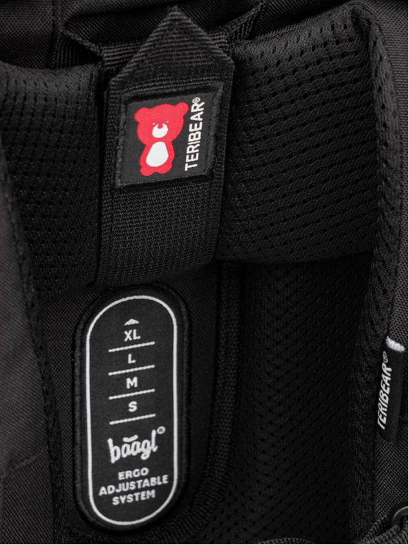 BAAGL  Černý školní aktovka zippy teribear Baagl