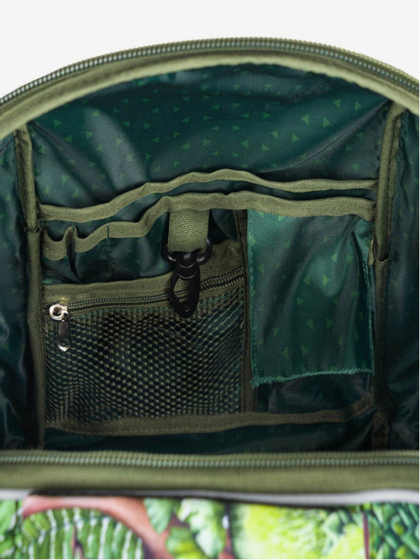 BAAGL  Zelená školní aktovka shelly dinosaurs Baagl