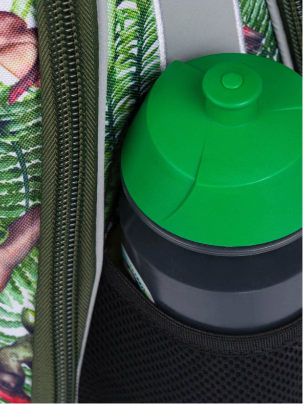 BAAGL  Zelená školní aktovka shelly dinosaurs Baagl