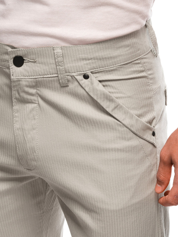 Edoti EDOTI Pánské krátké chino šortky, béžové