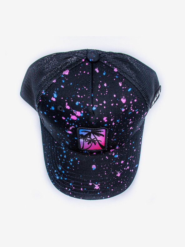 Be52 Be52 Palms splash kšiltovka premium modrá/růžová