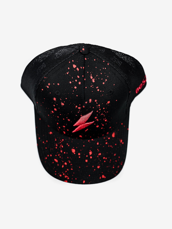 Be52 Be52 Bolt splash kšiltovka premium černá/červená