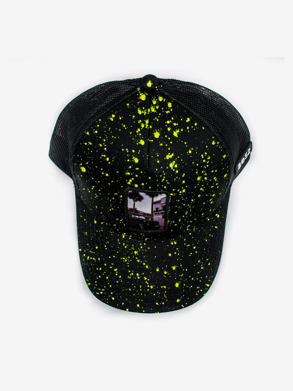 Be52 Be52 Wagon splash kšiltovka premium černá/neon žlutá