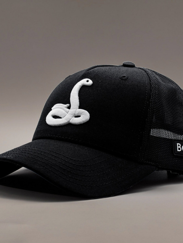 Be52 Be52 Snake kšiltovka premium černá/bílá