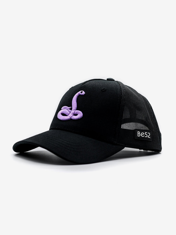 Be52 Be52 Snake kšiltovka premium černá/light violet