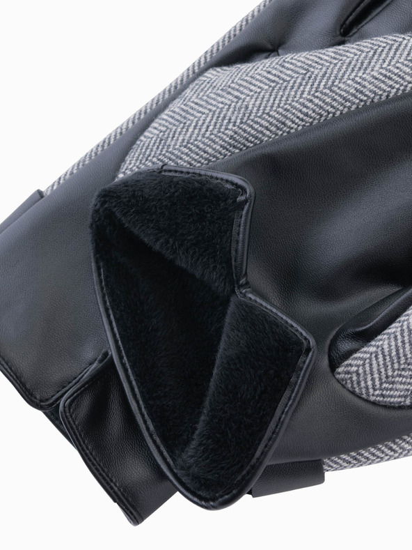 Ombre Clothing Pánské elegantní rukavice s příměsí vlny Ombre Clothing