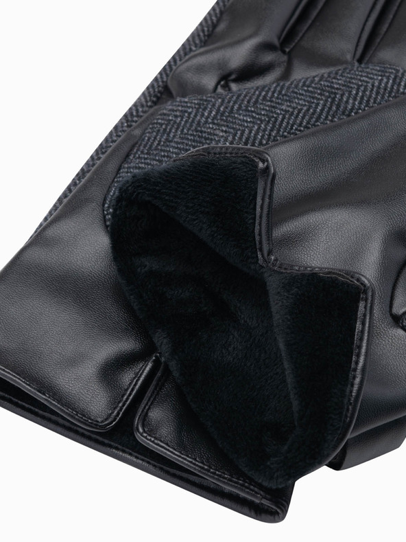 Ombre Clothing Pánské elegantní rukavice s příměsí vlny Ombre Clothing