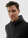 4F Pánský fleece regular s kapucí 4F
