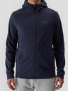 4F Pánský fleece regular s kapucí 4F