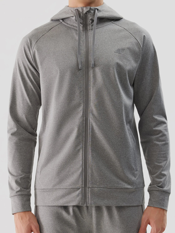 4F Pánská sportovní rozepínací mikina s kapucí 4F