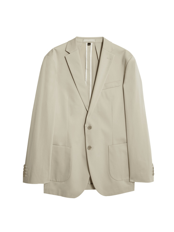 Marks & Spencer Blejzr s vysokým podílem bavlny, mírně projmutý střih Marks & Spencer béžová