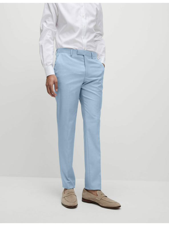 Marks & Spencer Oblekové kalhoty úzkého střihu Marks & Spencer modrá