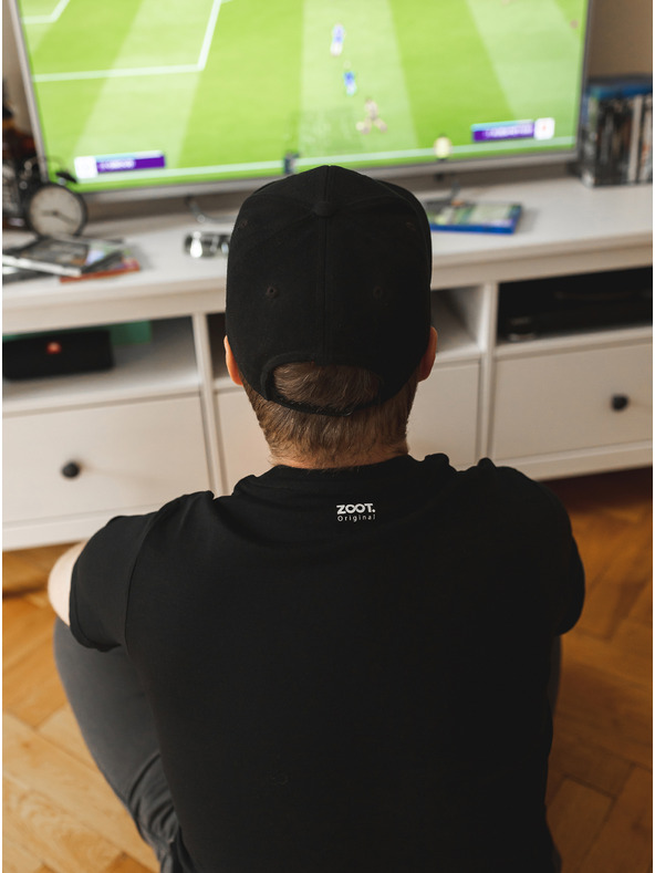 ZOOT.Original Černé pánské tričko ZOOT Original Í EJ SPORTS C N GEJM