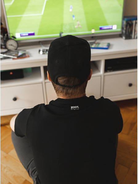 ZOOT.Original Černé pánské tričko ZOOT Original Í EJ SPORTS C N GEJM