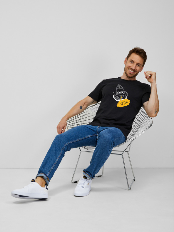 ZOOT.Original Černé pánské tričko ZOOT.Original Vejce Benedikt