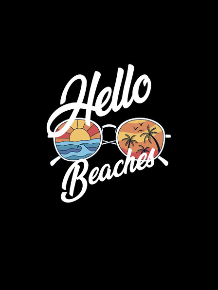 ZOOT.Original Černé pánské tričko ZOOT.Original Hello beaches