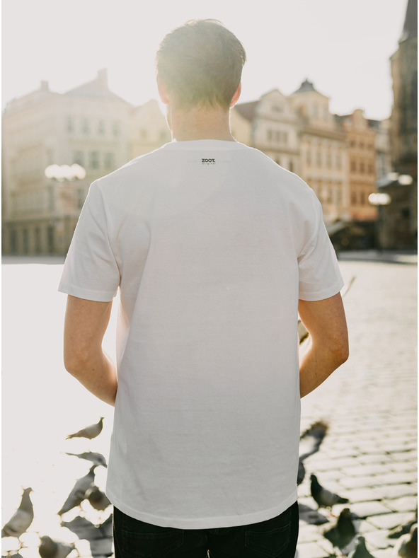 ZOOT.Original Bílé pánské tričko ZOOT Original Holub