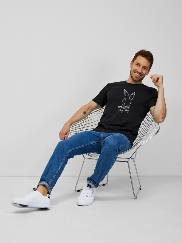 ZOOT.Original Černé pánské tričko ZOOT.Original Playboy králíček