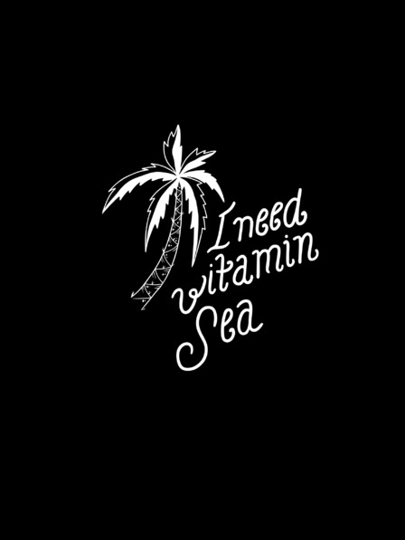 ZOOT.Original Černé pánské tričko ZOOT.Original I need vitamin sea