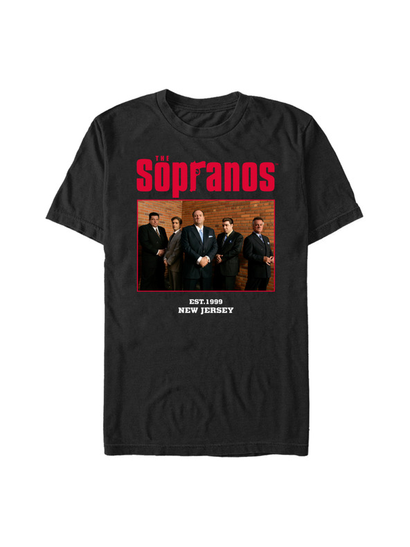 ZOOT.Fan Černé tričko HBO The Sopranos Cast