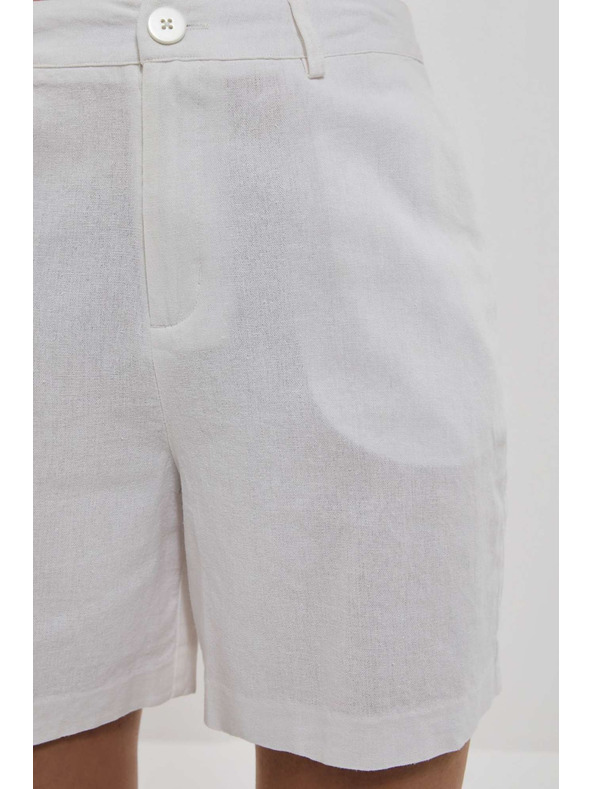 Moodo Bílé dámské kraťasy Moodo