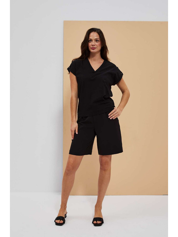 Moodo Černé dámské kraťasy Moodo