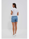 Moodo Modré dámské džínové kraťasy Moodo