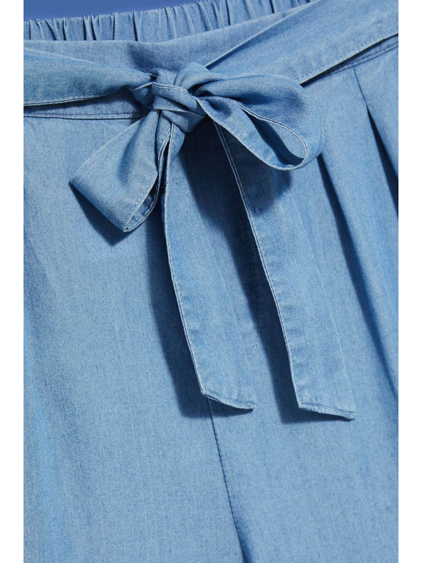 Moodo Modré dámské džínové kraťasy Moodo