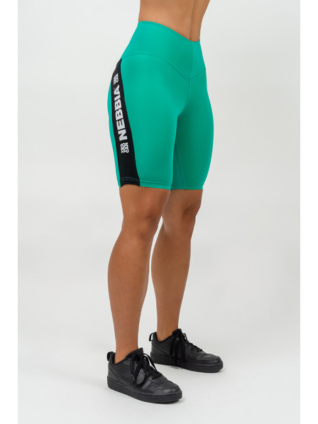 Nebbia Cyklistické šortky s vysokým pasem ICONIC 238 XS,green