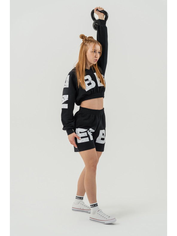 Nebbia Teplákové šortky 6″ MUSCLE MOMMY 624 XS,black