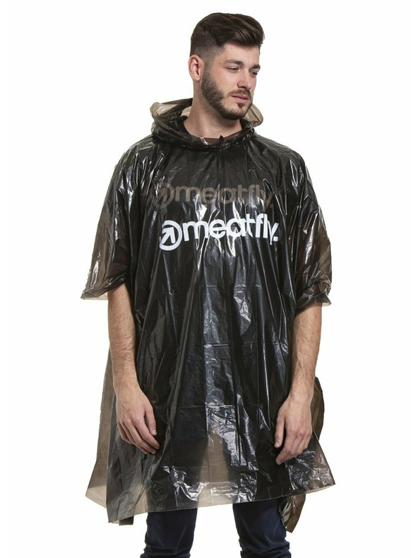 Meatfly Meatfly pláštěnka - poncho Rainmann A | Černá | Velikost