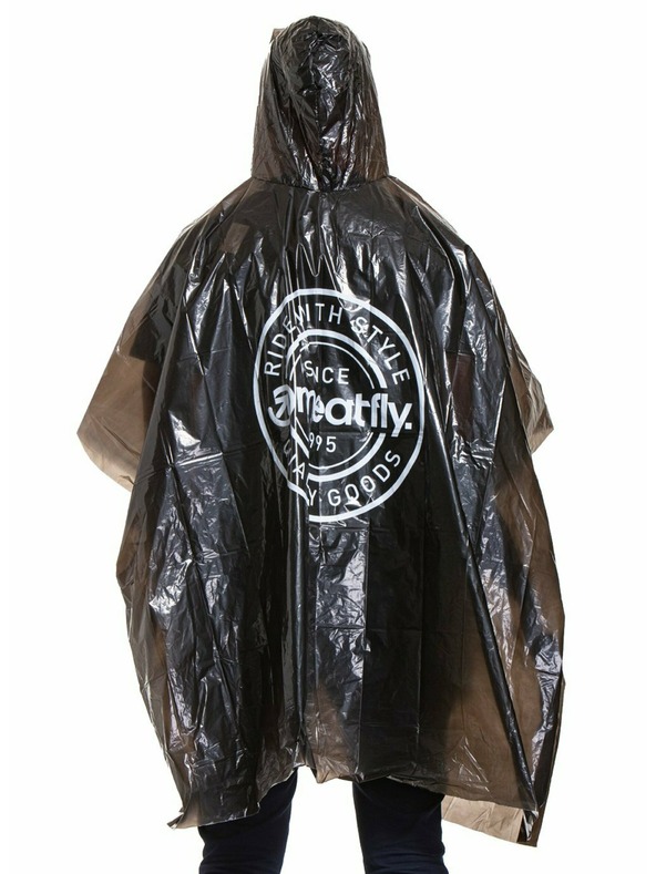 Meatfly Meatfly pláštěnka - poncho Rainmann A | Černá | Velikost