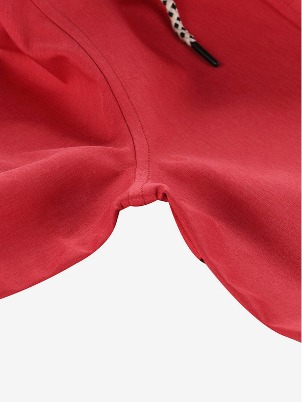 ALPINE PRO Červený dámský  nepromokavý kabát s membránou ptx Alpine Pro PERFETA