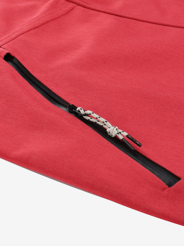 ALPINE PRO Červený dámský  nepromokavý kabát s membránou ptx Alpine Pro PERFETA