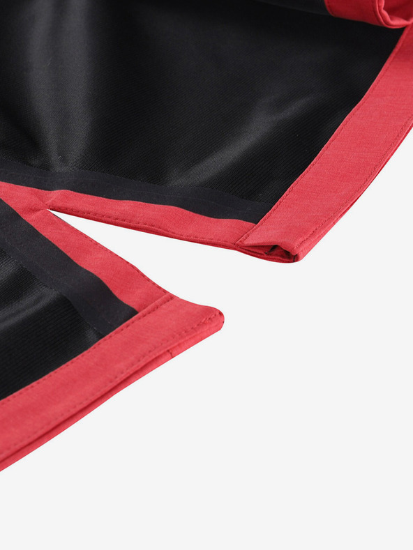 ALPINE PRO Červený dámský  nepromokavý kabát s membránou ptx Alpine Pro PERFETA