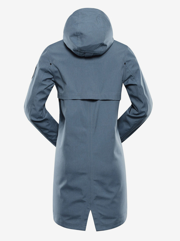 ALPINE PRO Modrý dámský  nepromokavý kabát s membránou ptx Alpine Pro PERFETA