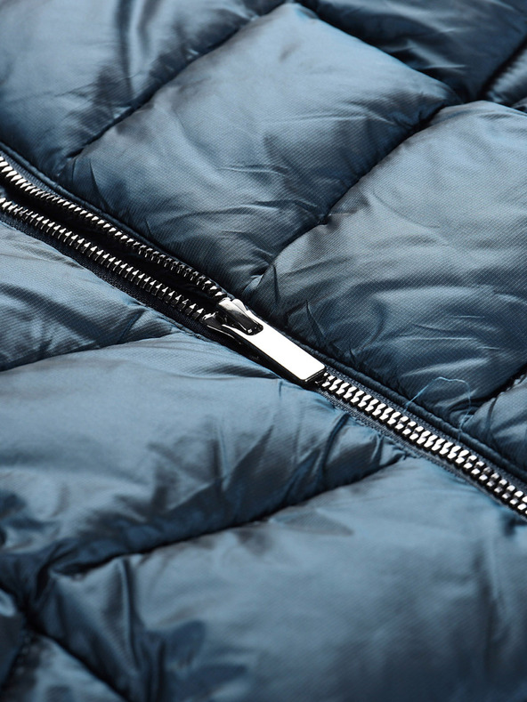 ALPINE PRO Dlouhý dámský ultralehký kabát ALPINE PRO OREFA modrá