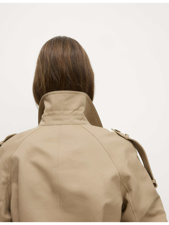 Marks & Spencer Funkční bunda ve stylu Trucker z čisté bavlny Marks & Spencer smetanová