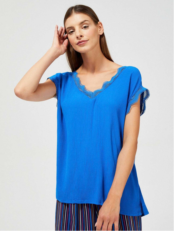 Moodo Modrá dámská halenka Moodo