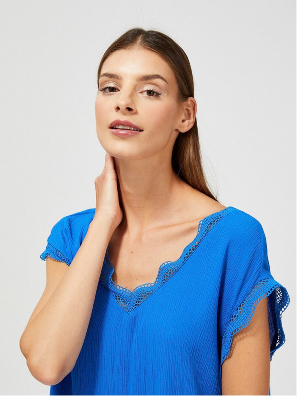 Moodo Modrá dámská halenka Moodo