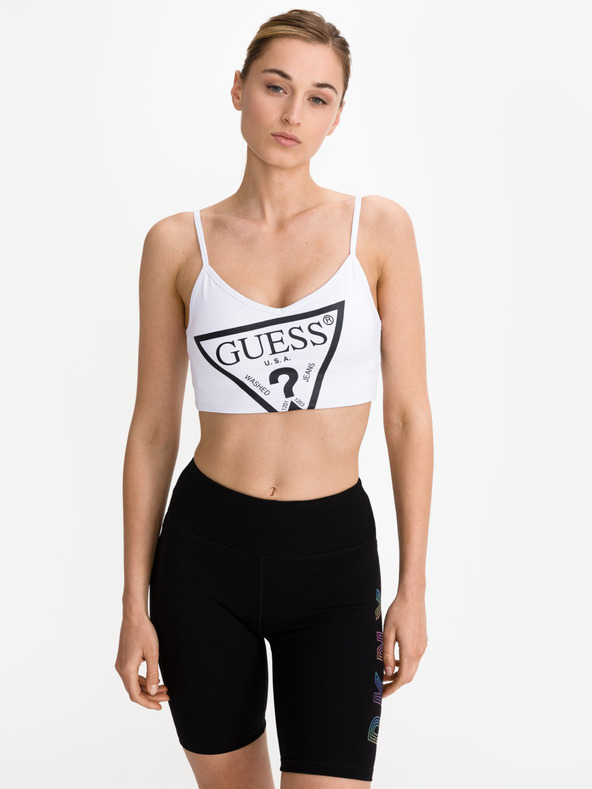 Guess Bílá dámská sportovní podprsenka Guess