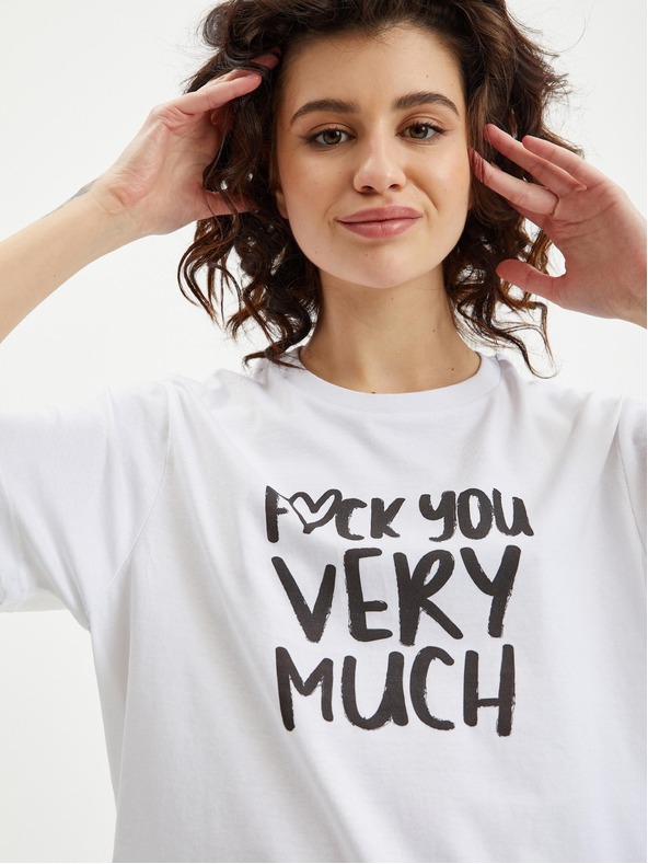 ZOOT.Original Bílé dámské tričko Zoot Original Fuck you very much