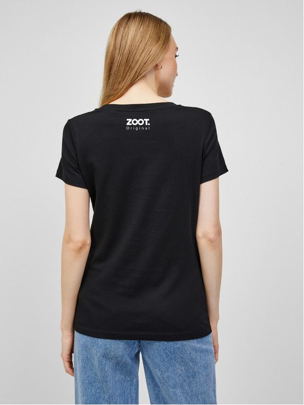 ZOOT.Original Černé dámské tričko s potiskem ZOOT.Original Cíl jasnej