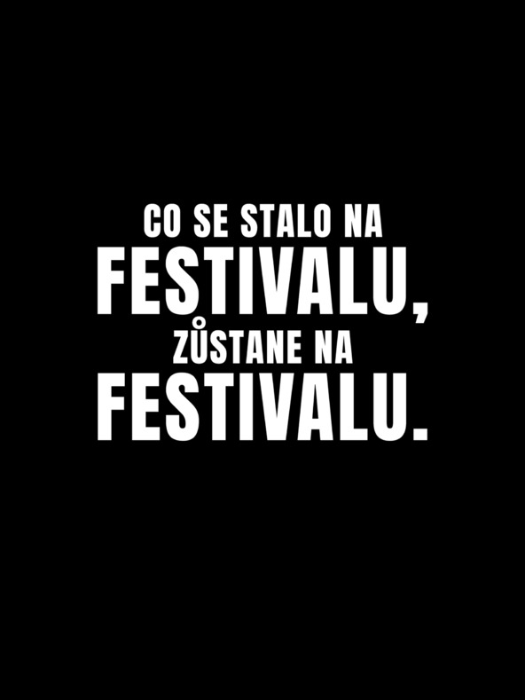 ZOOT.Original Černé dámské tričko ZOOT.Original Co se stane na festivalu, zůstane na festivalu
