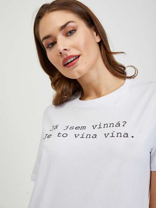 ZOOT.Original Bílé dámské tričko ZOOT Original Jsem vinná