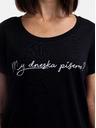 ZOOT.Original Černé dámské tričko ZOOT Original My dneska píšeme?