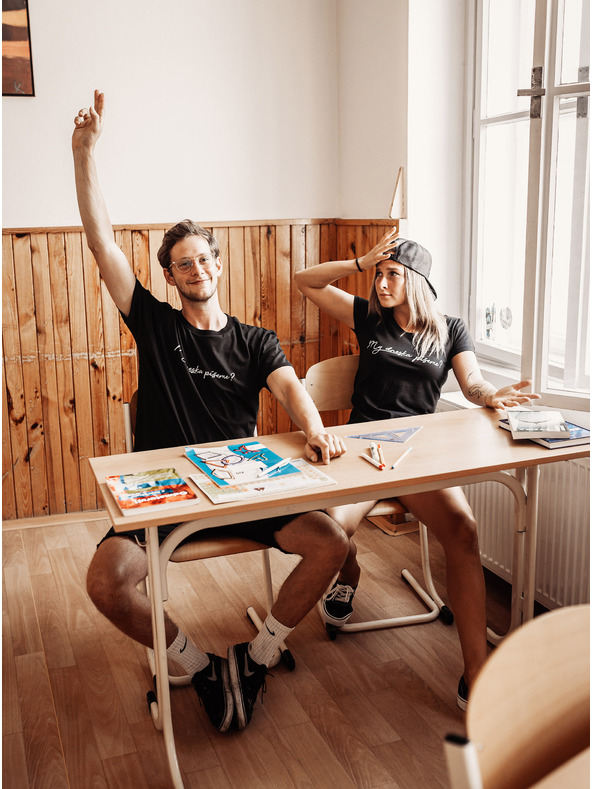 ZOOT.Original Černé dámské tričko ZOOT Original My dneska píšeme?